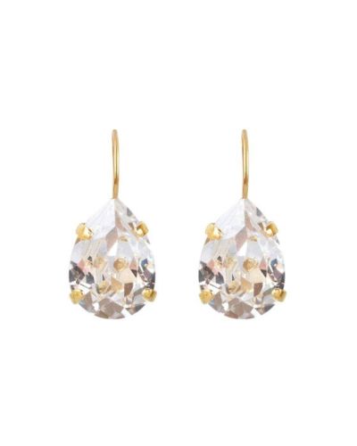 Caroline Svedbom Mini Drop Clasp earrings crystal