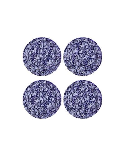 Burleigh Blue Calico-ruokalautanen 4 kpl
