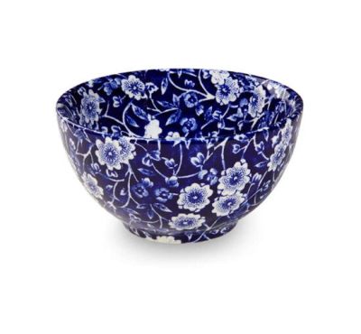 Burleigh Blue Calico Sugar Bowl White/Blue