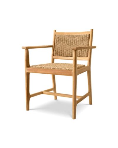 Eichholtz Pivetti käsinojallinen tuoli natural teak