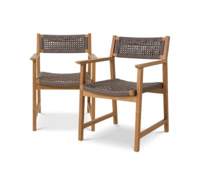 Eichholtz Cancun ruokatuoli natural teak 2-setti