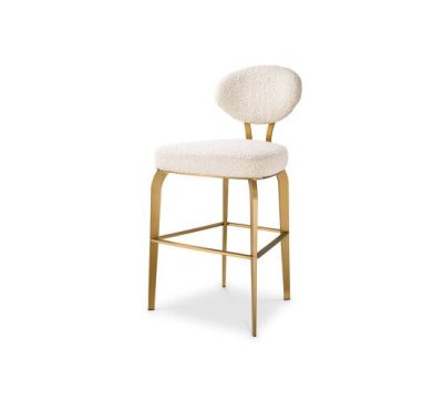 Eichholtz Dorrego baarituoli bouclé cream