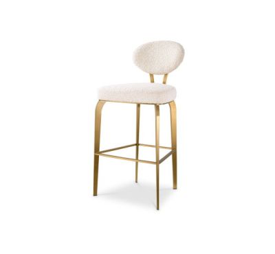 Eichholtz Dorrego baarituoli bouclé cream