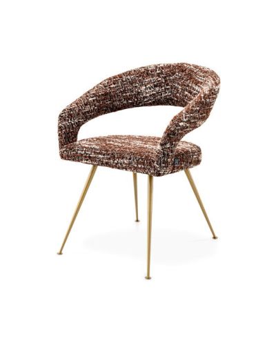 Eichholtz Bravo ruokapöydän tuoli bouclé sonata red