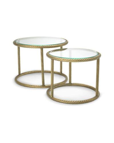Eichholtz Addison Side Table Antique Brass 2-set