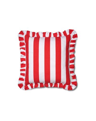 Classic Collection Ruffle Stripes tyynynpäällinen punainen