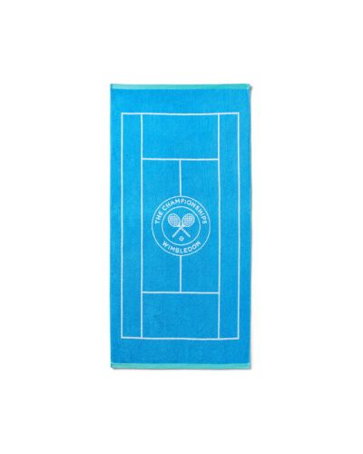 Wimbledon Tennis Court Towel Blue