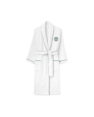 Wimbledon Baseline Robe White/Green