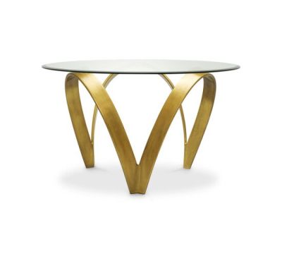 Eichholtz Soquel Dining Table Vintage Brass