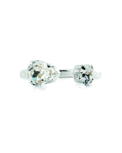 Caroline Svedbom Amelia sormus rhodium crystal