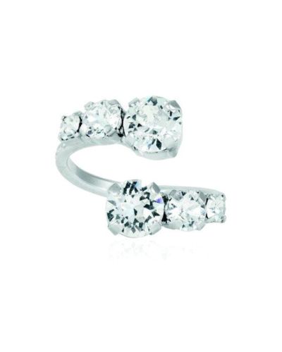 Caroline Svedbom Halo sormus rhodium crystal
