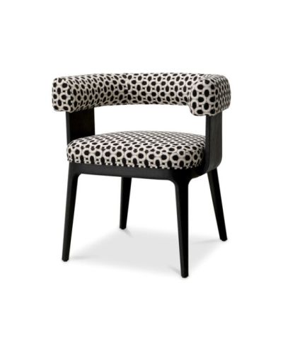 Eichholtz Dubois käsinojallinen tuoli Sunbeam Black