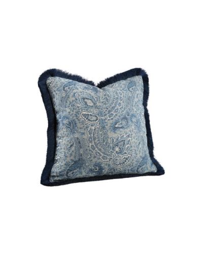 Artwood Elton tyynynpäällinen Paisley sininen hapsuilla