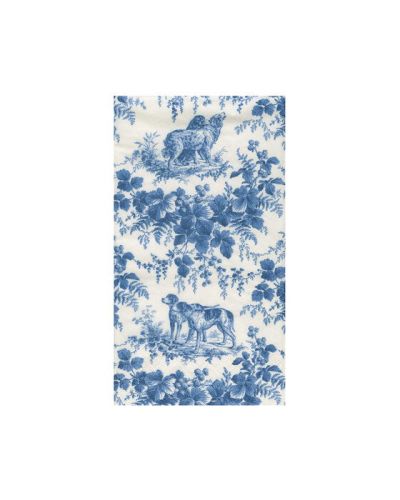 Caspari Hunting Toile Blue lautasliinat 15 kpl