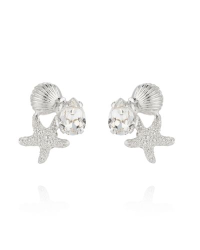 Caroline Svedbom Seascape-korvakorut crystal rhodium