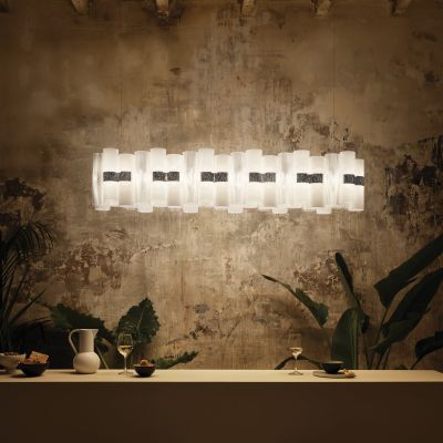 LED-riippuvalaisin La Lollo, valkoinen, 140 cm Slamp - Olohuone - Design - Muovi - Varjostimella
