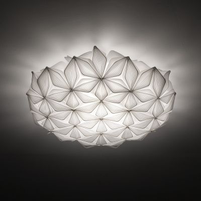C'EST LA VIE kattovalaisin, valkoinen, Ø 71 cm, 3-lamppuinen, E27 C'EST LA VIE Slamp - Olohuone - Design - Muovi - Plafondi