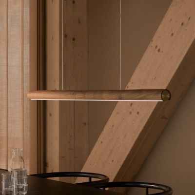 Akeno LED-riippuvalaisin, puu, himmennettävä – Nordlux DFTP by Nordlux - Ruokailutila - Moderni - Yksilamppuinen