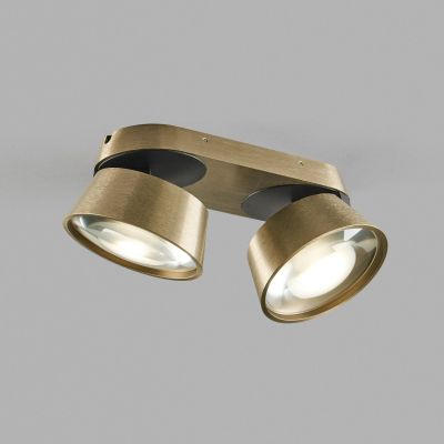 Vantage LED-kohdevalaisin 2-lamppuinen, messinki, 2-suuntainen, säädettävä - Vantage 2 LIGHT-POINT - Olohuone - Design - Alumiini - Monilamppuinen