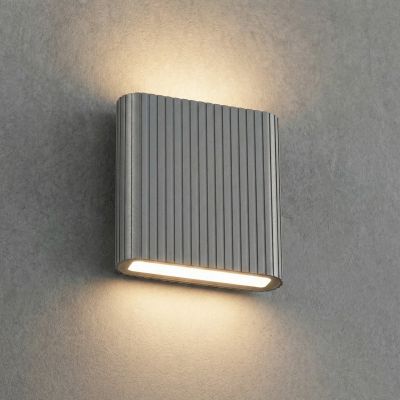 Raija LED-ulkoseinälamppu, antrasiitti, 19 cm, CCT – Lucande - Moderni - Alumiini - Kulmikas