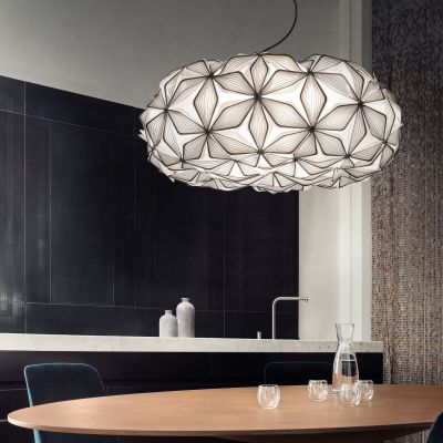 C'EST LA VIE riippuvalaisin, musta/läpinäkyvä kaapeli, Ø53cm C'EST LA VIE Slamp - Olohuone - Design - Muovi - Varjostimella