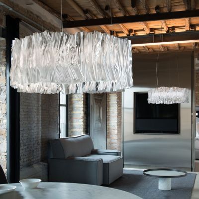 Accordéon LED-riippuvalaisin, valkoinen, 3 000 K Slamp - Olohuone - Design - Muovi