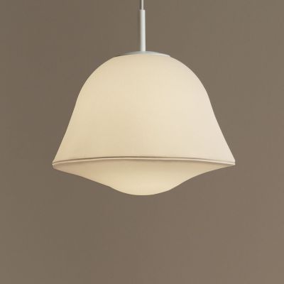 CALY-riippuvalaisin, valkoinen, Ø 32 cm, tekstiili/lasi, E14 GEJST - Olohuone - Skandinaavinen - Kangas / tekstiili - Yksilamppuinen