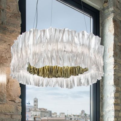 Accordéon LED-riippuvalaisin, kulta, 3 000 K Slamp - Olohuone - Design - Muovi