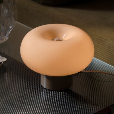 Malti-pöytävalaisin, lasi, beige, halkaisija 27,5 cm, E27 Nordlux - Olohuone - Yksilamppuinen