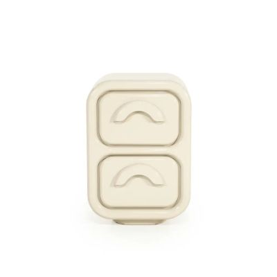 By Boo, Gubby pieni lipasto - beige 40.5x31.5x58 cm