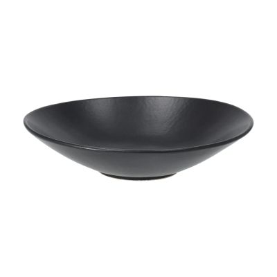 Scandi Living Terra pastalautanen Musta kivitavara, Ø22,5 cm