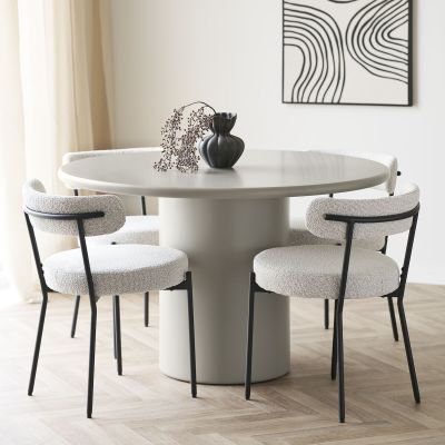 House Nordic Nagano pyöreä ruokapöytä Ø120 cm greige, asiakaspalautus