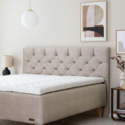 Unia Platina sängynpääty 126x120 beige Vogue 02, asiakaspalautus