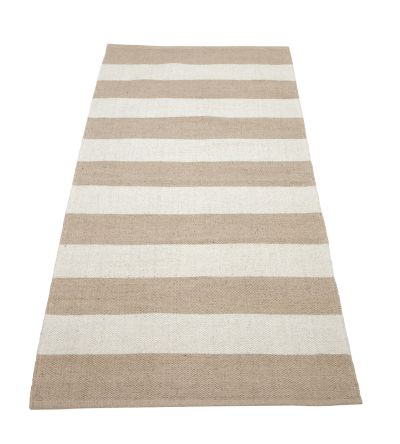 Veke Kallio puuvillamatto 80x150 cm beige/valkoinen