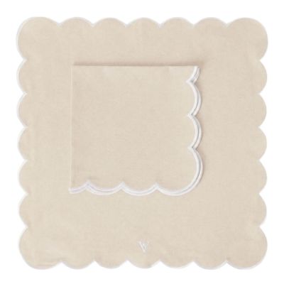 Von Norten - Grace Scallop Lautasliina 45 cm 2 kpl Santorini