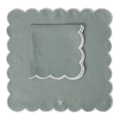 Von Norten - Grace Scallop Lautasliina 45 cm 2 kpl Riviera
