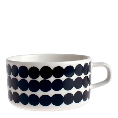 Marimekko - Siirtolapuutarha Teekuppi 25 cl Valkoinen/Musta