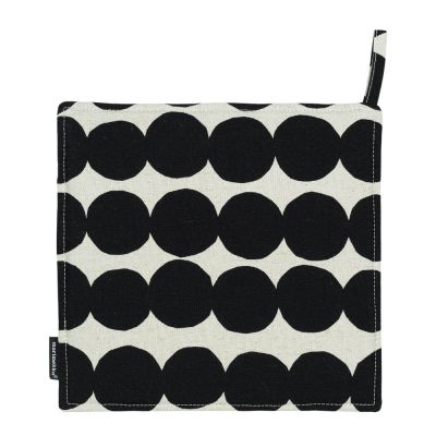 Marimekko - Räsymatto Patalappu 22x22 cm Valkoinen/Musta