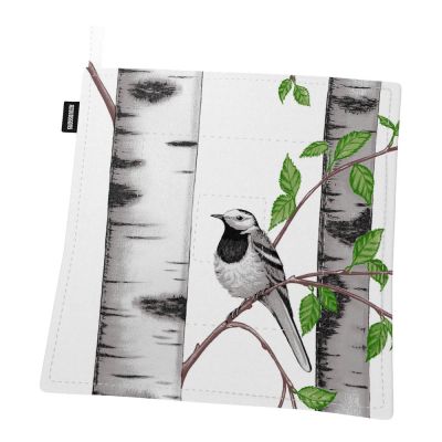Arvidssons - Björkdungen Patalappu 22x22 cm Offwhite/Vihreä
