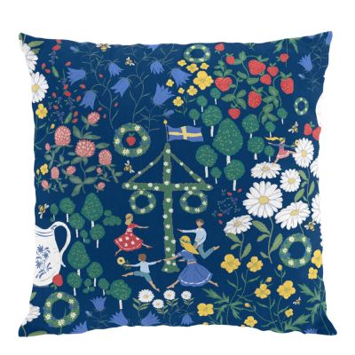 Arvidssons - Midsommardans Tyynynpäällinen 32x40 cm Sininen