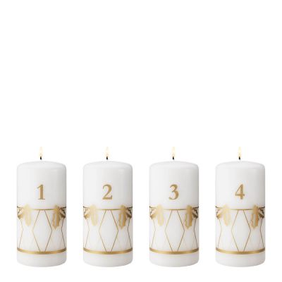 Georg Jensen - 2026 Adventtikynttilä 12,5 cm 4 kpl Kultapainatus