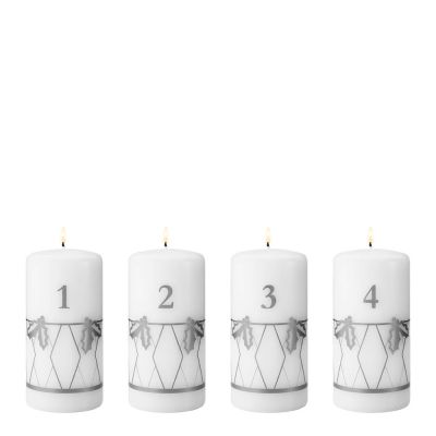 Georg Jensen - 2026 Adventtikynttilä 12,5 cm 4 kpl Hopeapainatus
