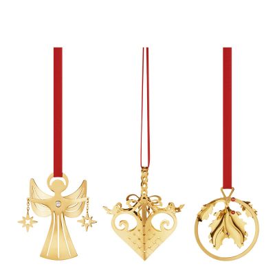 Georg Jensen - 2026 Joulukoriste miniatyyri 27 cm 3 kpl Kulta