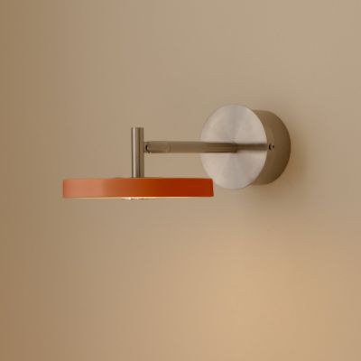 Asteria Short LED-seinävalaisin, oranssi, teräs, kiinteä johdotus UMAGE - Olohuone - Design - Metalli - Yksilamppuinen