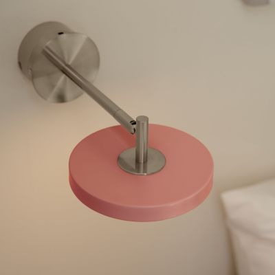 Asteria Short LED-seinävalaisin, vaaleanpunainen, teräs, kiinteä johdotus - UMAGE - Olohuone - Design - Metalli - Yksilamppuinen