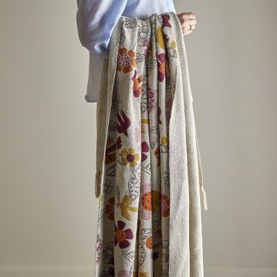 Bloomingville Vivielle torkkupeitto 160x130 cm luonnonvärinen