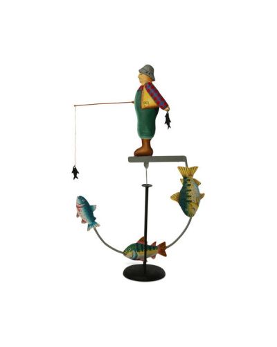 Authentic Models Fly Fisherman Decoration