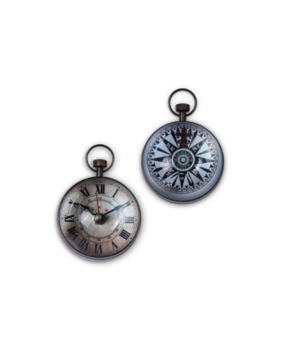 Authentic Models Eye of Time Clock, Brass