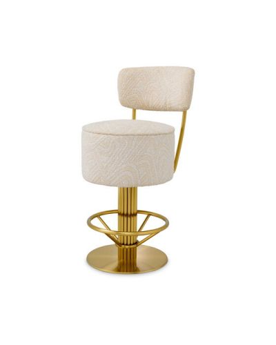 Eichholtz Carleton matala baarituoli selkänojalla camari cream