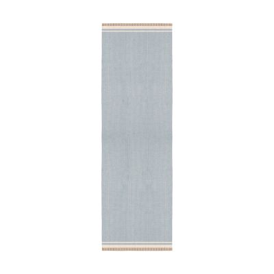 Layered Röllakan Solid villamatto Sky blue, 75x240 cm